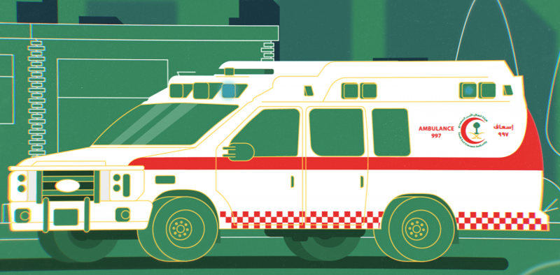 Ambulance car, style frame